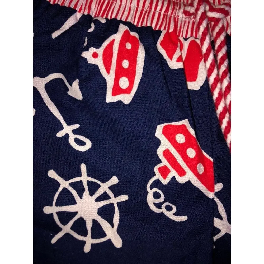 Vintage 90s Hang Ten Nautical Shorts S 6/7